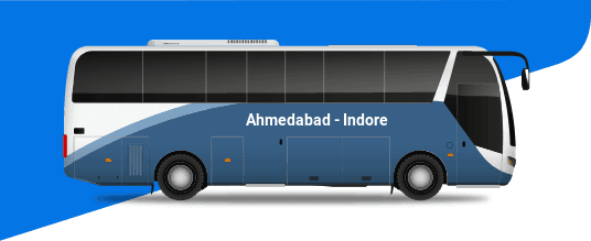 Ahmedabad to Indore bus
