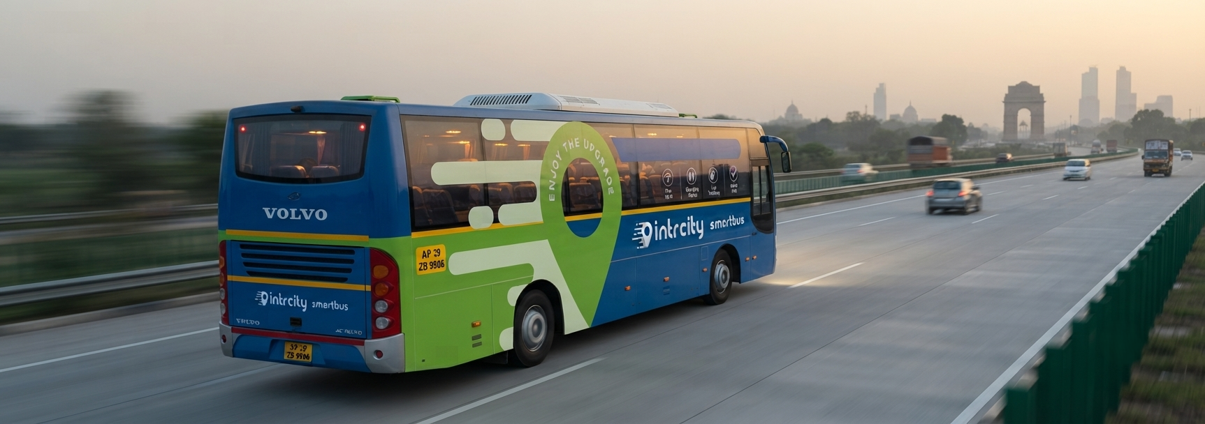Lucknow to Delhi bus